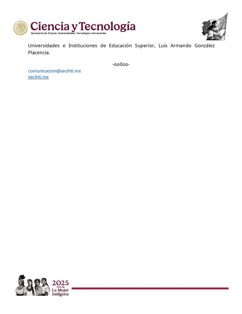 📢 #Comunicado | #Secihti presenta Estrategia Nacional de Divulgación de la Ciencia: jornadas permanentes por las Ciencias y las Humanidades.
🔗 bit.ly/4owg77v