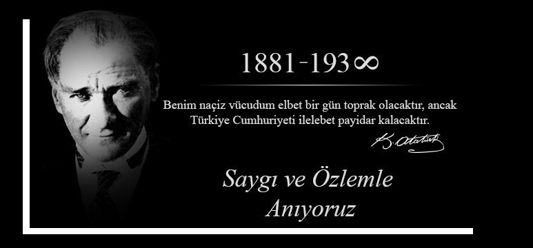 🇹🇷Cumhuriyetimizin kurucusu Gazi Mustafa Kemal Atatürk’ü, aramızdan ayrılışının 87. yıl dönümünde saygı, özlem ve minnetle anıyoruz.