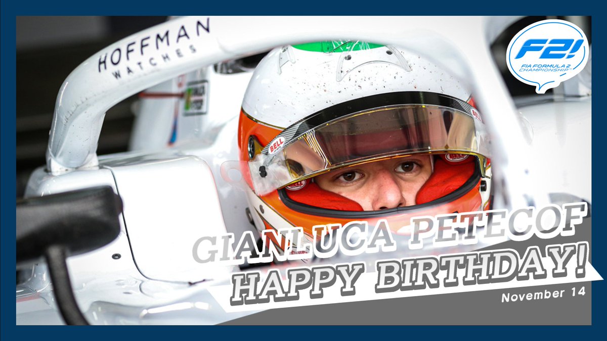 F2_staff's tweet photo. ✨HAPPY BIRTHDAY GIANLUCA✨

本日、11/14は2021年に出走したジャンルカ・ペテコフの誕生日！🇧🇷🎂🎉
みんなも一緒にジャンルカの誕生日をお祝いしてあげてください💕

#次世代F1選手育成中 https://t.co/3uHYS3iwVZ