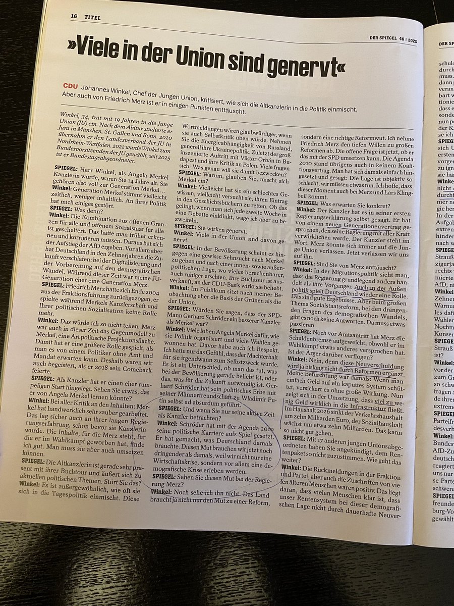 Sehr gutes Interview! Ich wünsche mir, dass die junge Gruppe standhaft bleibt! Als CDU-Mitglied und Rentner … ⁦<a href="/Junge_Gruppe/">Junge Gruppe</a>⁩ ⁦