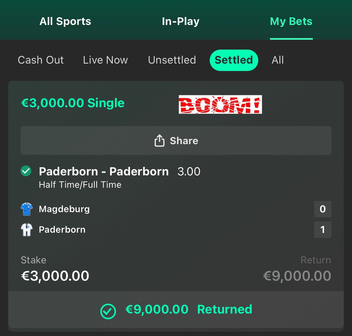 🍀FREETIPS RESULT BOOOOM🍀
 
 🏆 WINNING COUPON 🏆

🏅HT/FT [ 2/2 ] 3.00 💥 𝖶𝖮𝖭🏅

CONGRATS TO ALL OUR MEMBERS… PLAY WITH THE BEST 🥳