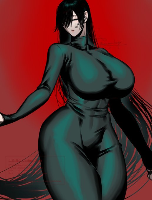 OCの逆さ女、お顔はこんな感じ～～! 