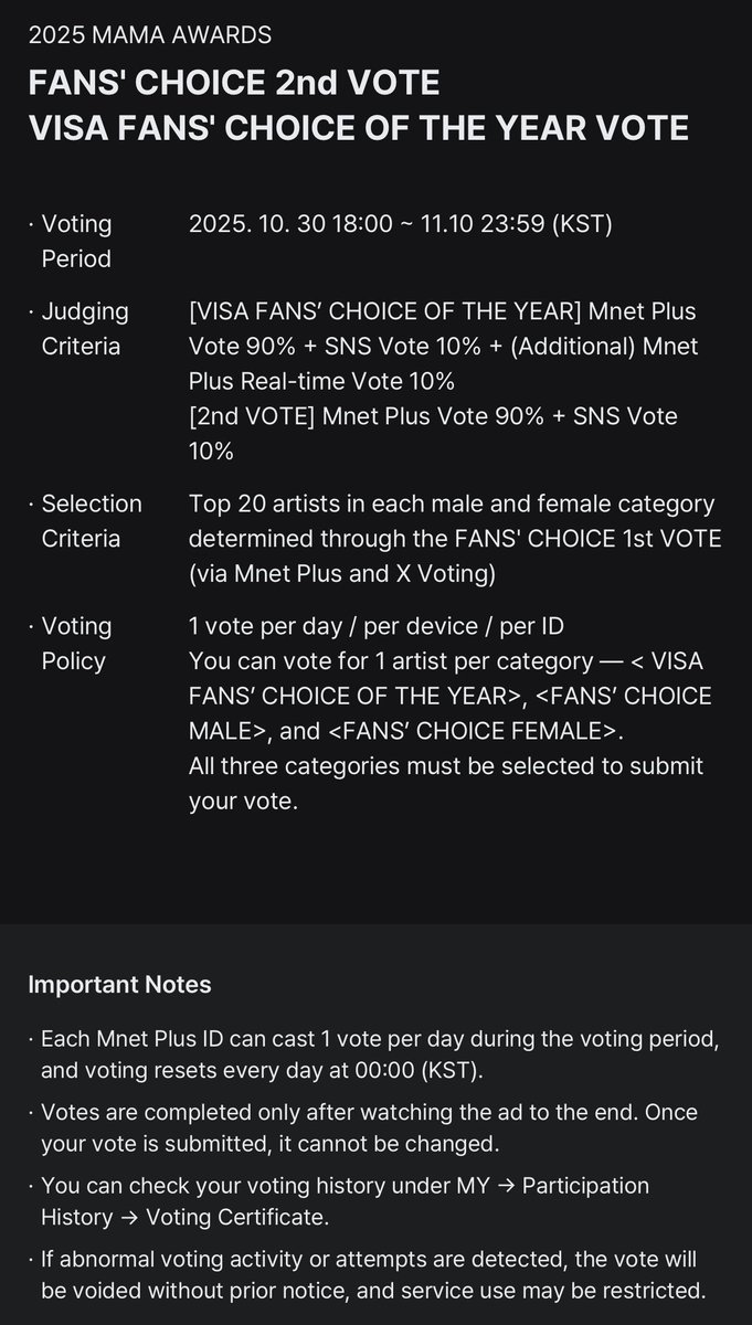 unveiledskz's tweet photo. ‼️ we're falling to no.7 now stays :( if u haven't vote for skz, pls go vote for them on mnet+ app now!! the voting ends in 23h 😭

as u can see, voting on the app contributes 90%, meanwhile tags only 10% ‼️

🗳️ : https://t.co/kfdCAOauCD 

I vote #StrayKids for #2025MAMAVOTE https://t.co/INuaGXAgPV