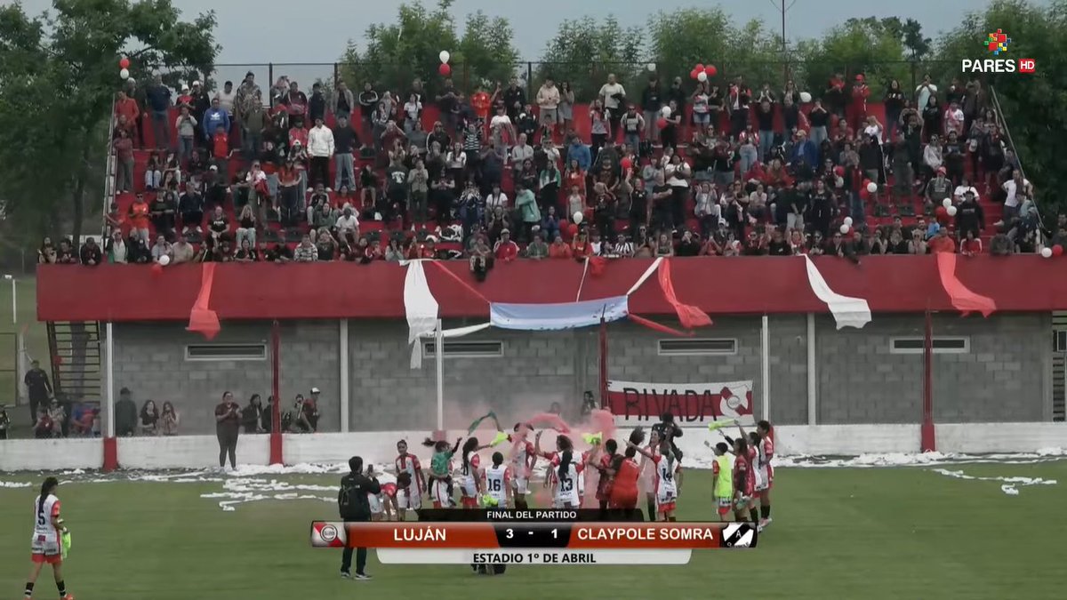 Parestv's tweet photo. FÚTBOL [Video]

►RESUMEN: #Luján vs #ClaypoleSOMRA con el relato de @Ale_Schiaffino y los comentarios de @Francapece 

https://t.co/pdSMvKBurp https://t.co/Nk98cCCZI1