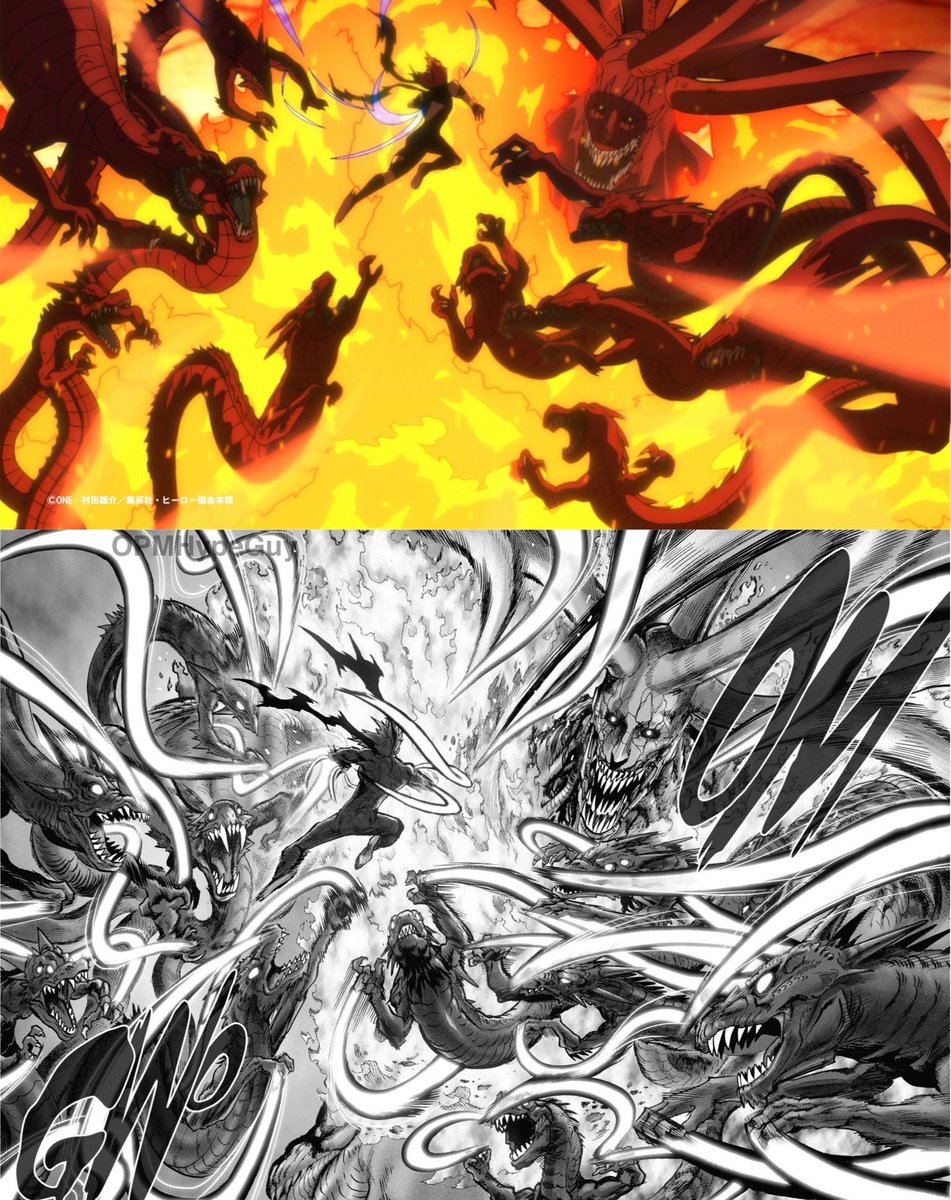 GAROU VS OROCHI
Anime X Manga

#OnePunchMan