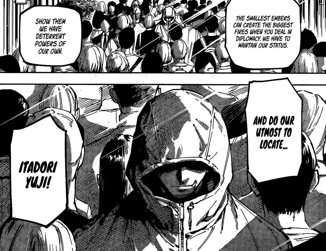 two times we saw yuji in modulo and he looked ominous as hell in