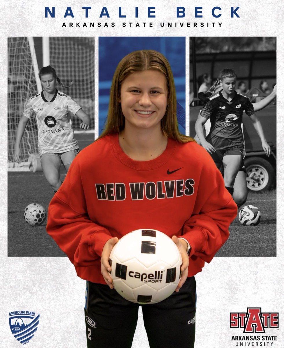 Congrats <a href="/Natbeck2727/">Natalie Beck</a> we look forward to watching your college career! 
<a href="/ImYouthSoccer/">ECNL/GA/Recruiting/College Soccer</a> 
<a href="/RushSoccer/">Rush Soccer</a> 
<a href="/MoRushSoccer/">Missouri Rush</a>