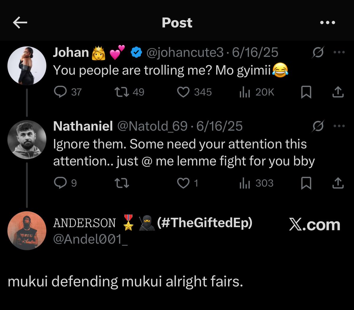 kpee_1's tweet image. Anderson w’akyi gu hɔ. Don’t say that!!