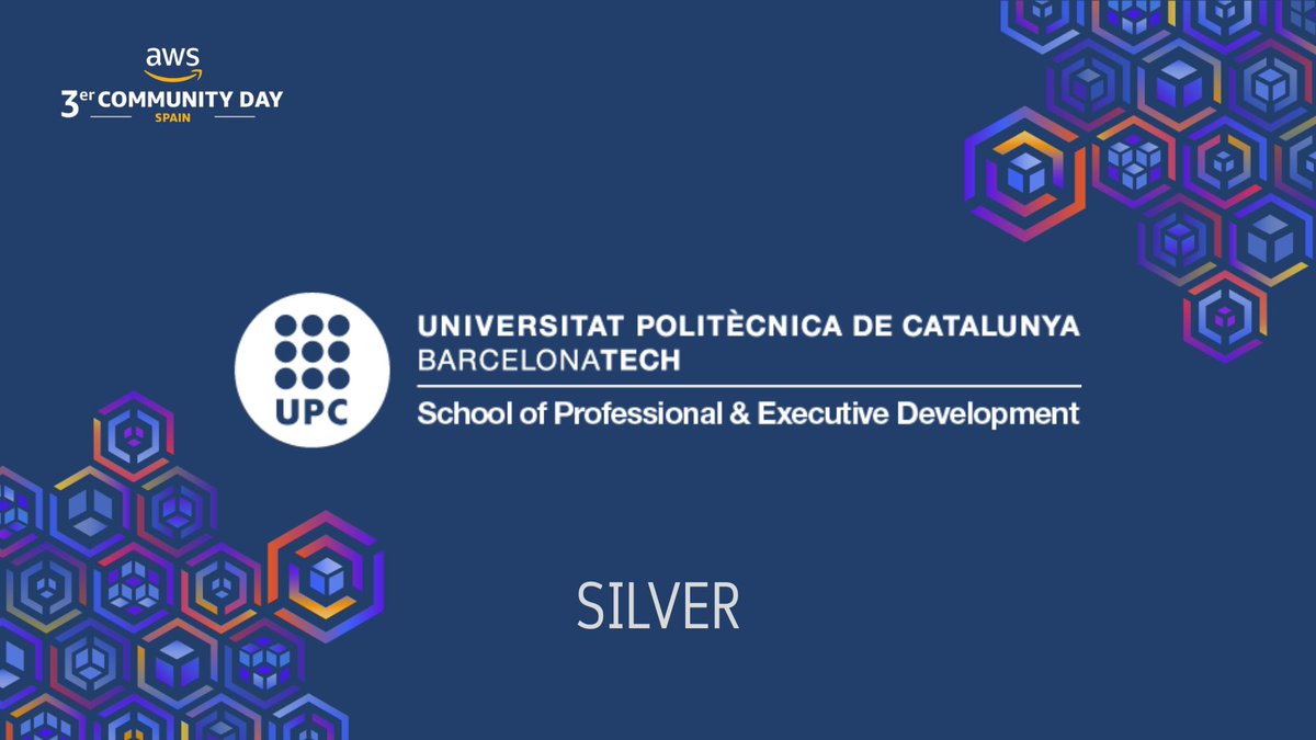 🎓 ¡Seguimos sumando grandes aliados al #AWSCommunityDaySpain2025! 🙌
Nos hace mucha ilusión anunciar que la Universitat Politècnica de Catalunya (UPC) se une como Sponsor Silver 🚀