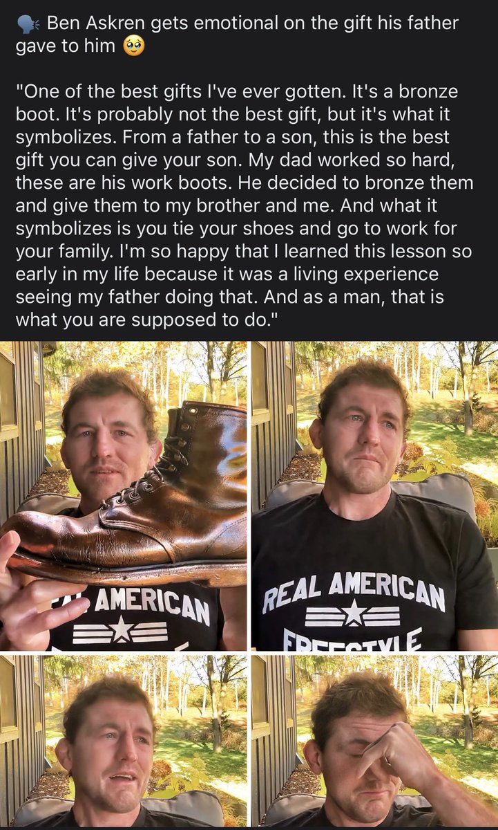 Everyone should value and understand how a near-death experience can soften someone’s heart and aligns priorities. I love seeing a tough dude like Ben be open and vulnerable- he is even more of a hero in my eyes- more men need to openly express love for their family. Ben will