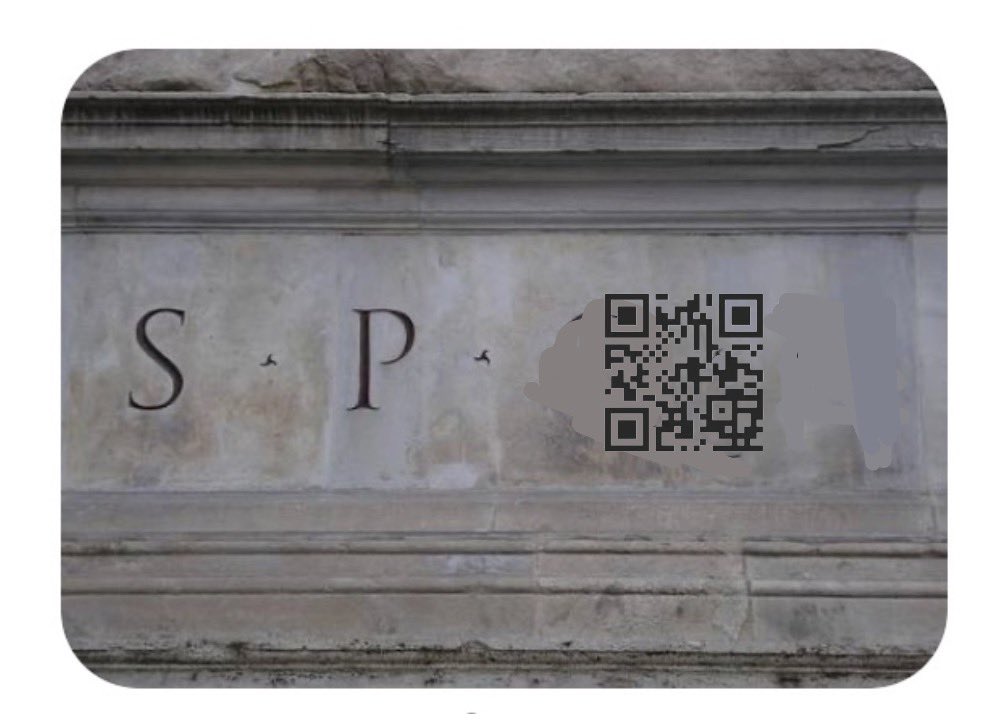 katadaniele's tweet image. I romani erano avanti @Roma #albertoangela #qrcode