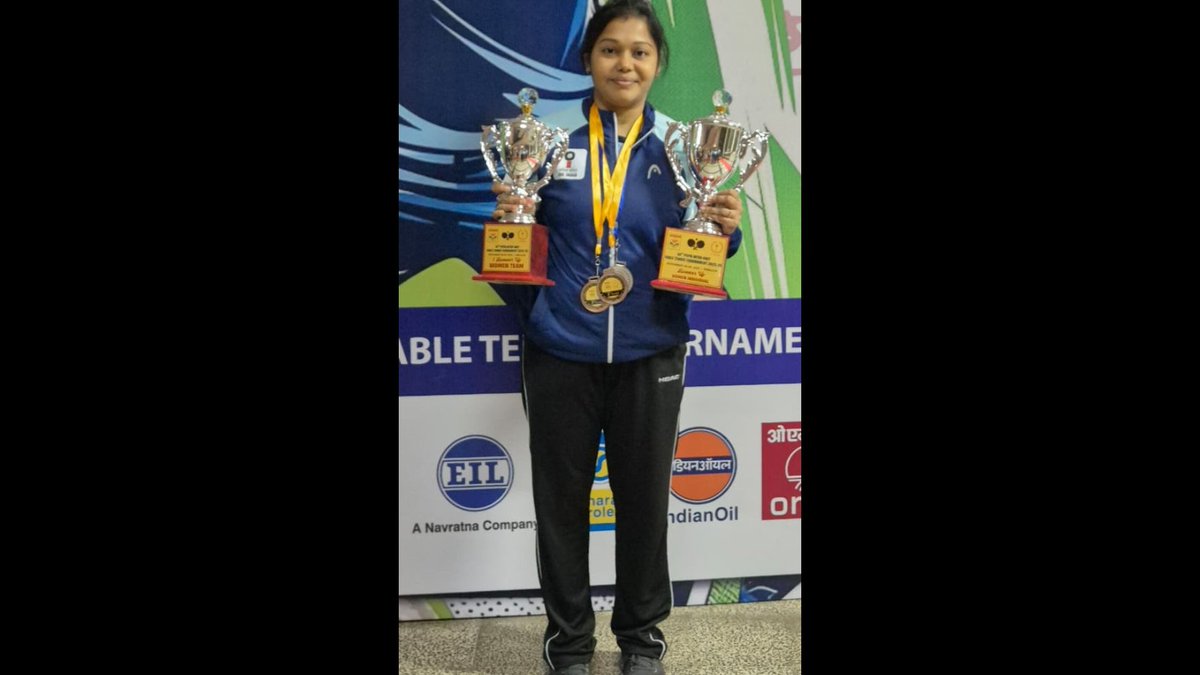 It was an outstanding performance by Oil India Limited at the 44th PSPB Inter Unit Table Tennis Tournament 2025–26, held at Lakshmibai National Institute of Physical Education, Gwalior (M.P.).

The OIL Team delivered an exceptional show of talent, determination, and