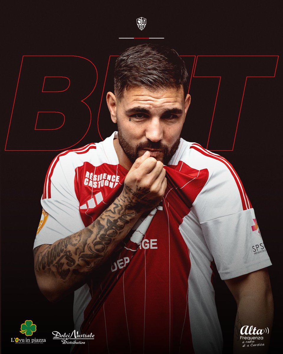 BUT ! Andy Delort ouvre la marque et inscrit son premier but sous les couleurs de l'ACA 😍 1-0