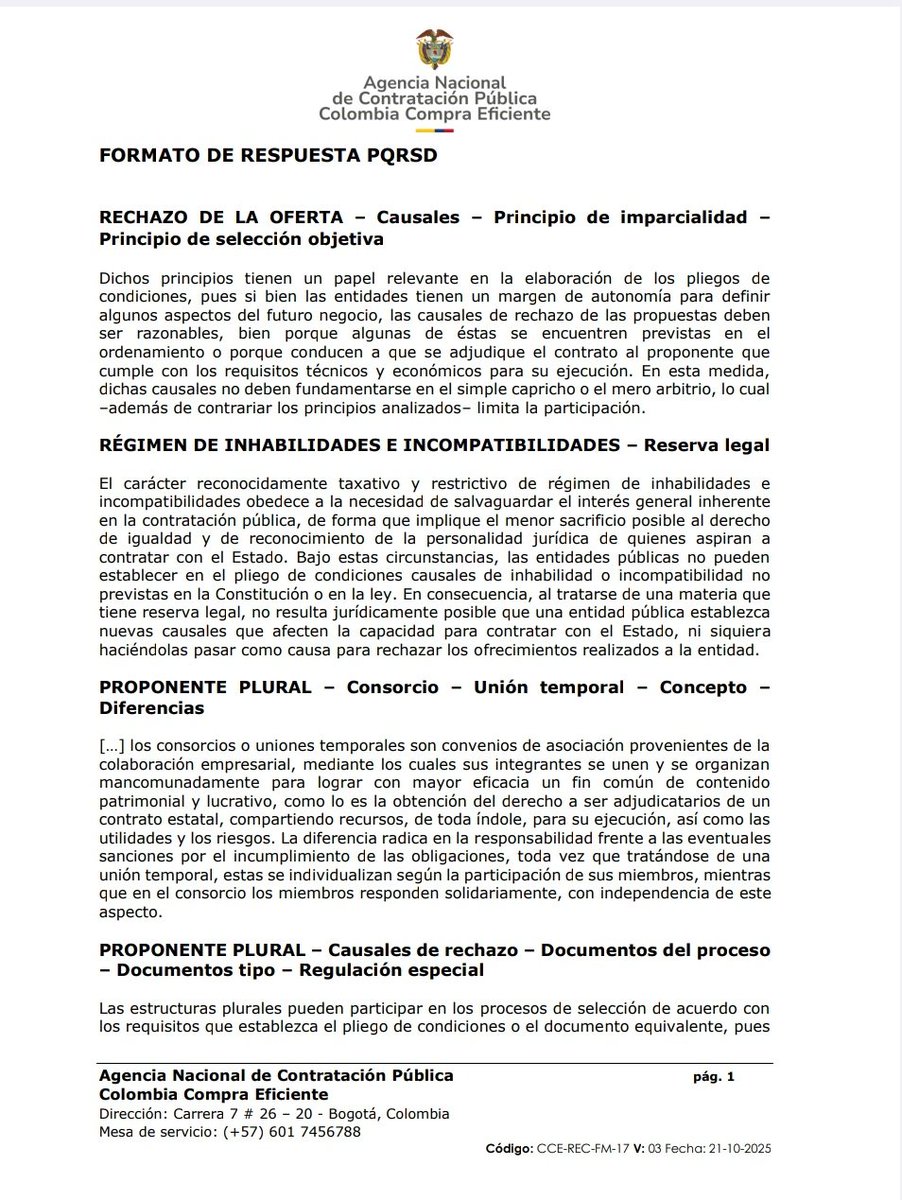 Contratación Estatal: Rigen  de causales de rechazo de ofertas tratándose de proponentes plurales
drive.google.com/file/d/1LH03oM…