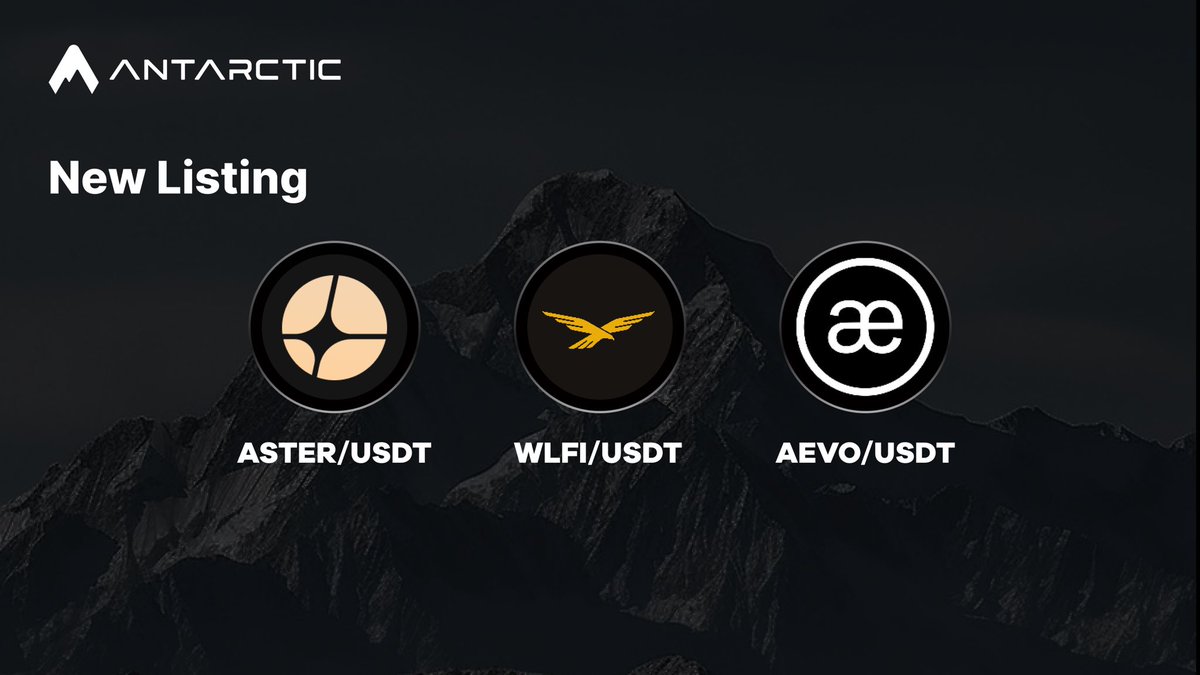 $ASTER, $WLFI, $AEVO are now live on Antractic.

You can now trade up to 50x leverage