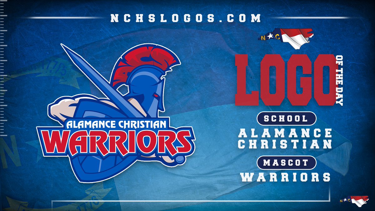 Today's #NCHSLogoOfTheDay takes us to Alamance County to ☑️ out the Alamance Christian Warriors 🟦

nchslogos.com/alamancechrist…

#nchsfb #nchshoops