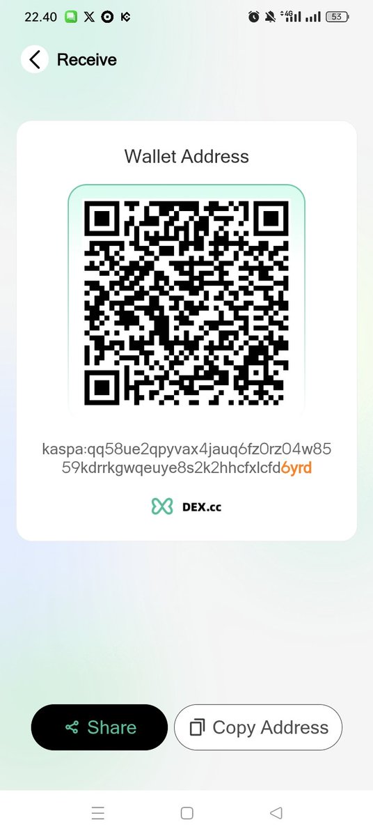 mudah_ingat's tweet photo. @dexcc_official @rhamdani01 @MurahnyaJ @GGSOLio 

kaspa:qq58ue2qpyvax4jauq6fz0rz04w8559kdrrkgwqeuye8s2k2hhcfxlcfd6yrd https://t.co/aBZHYXuTun