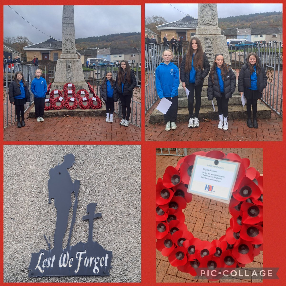 Our year 6's did themselves, the school and the community proud today. In memory of those who have lost their lives fighting for our country. Lest we forget. 💔
