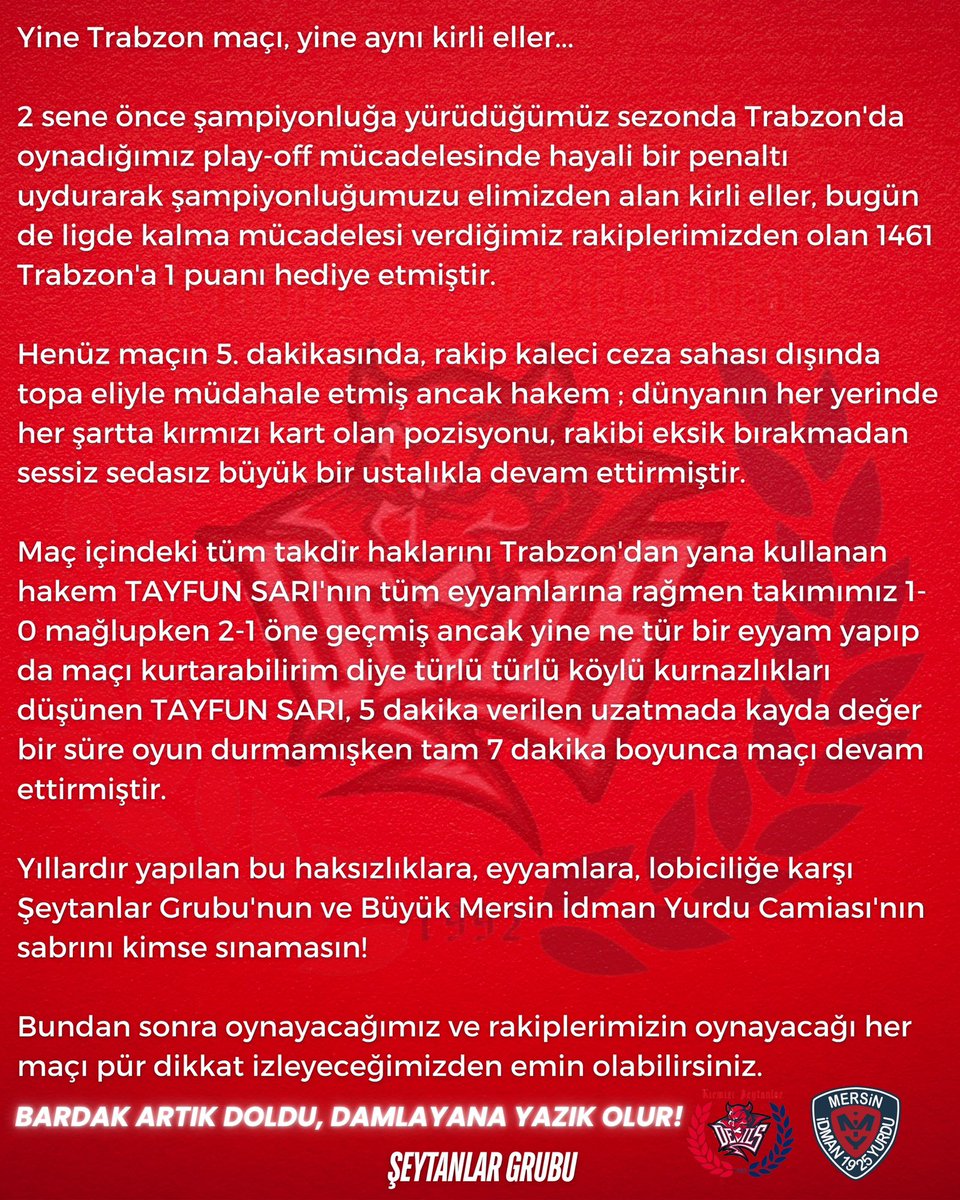 Kırmızı Şeytanlar tweet media