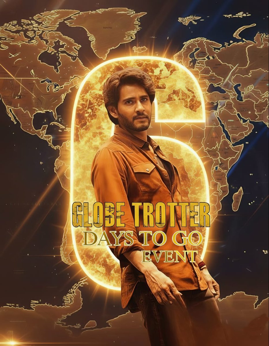 6 days to set the world cinema in awestruck🌍🦁

<a href="/urstrulyMahesh/">Mahesh Babu</a> #GlobeTrotter