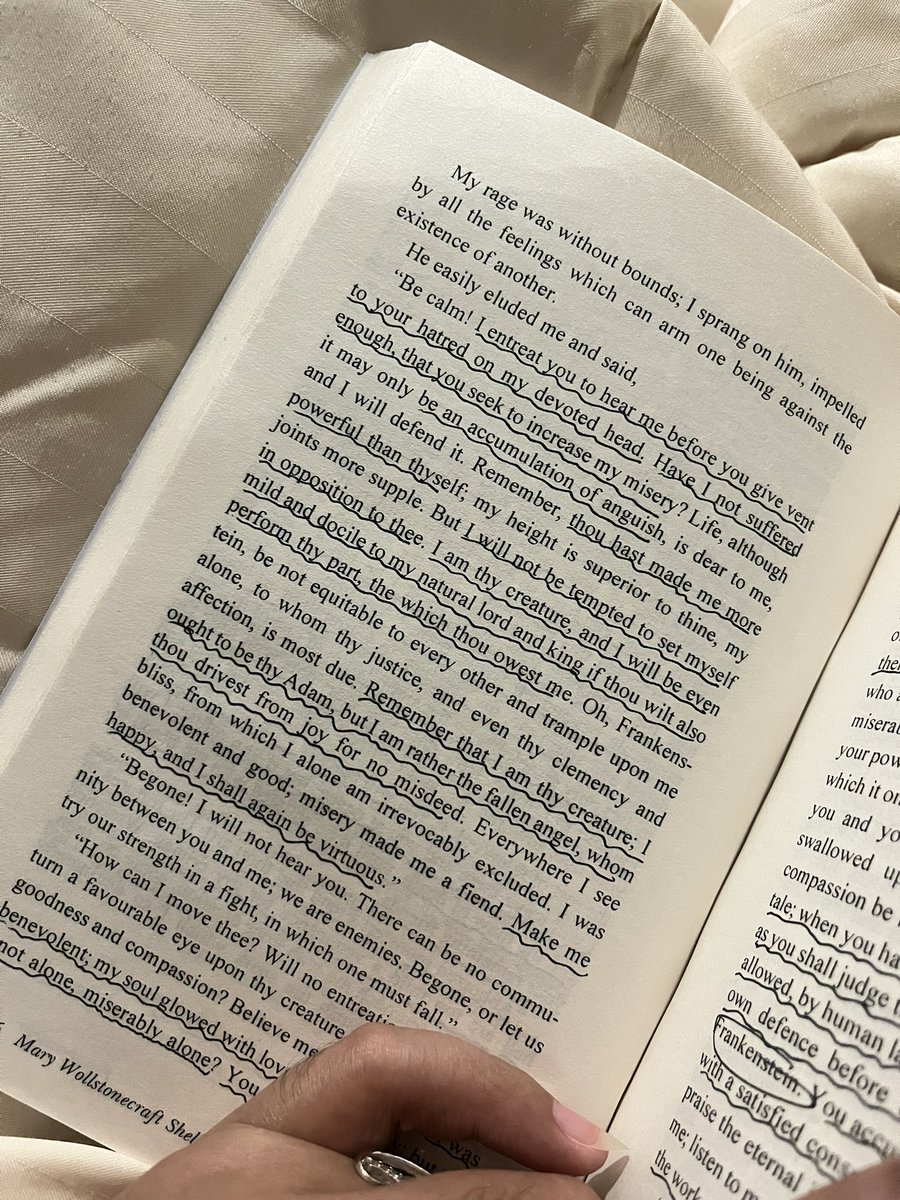 arshintaah's tweet photo. current read, Frankenstein☕️📖 
10 chapters in, start to think how can I meet the creation (the monster). i'd like to hear his tale
#booktwt https://t.co/jXEr4qVWyN