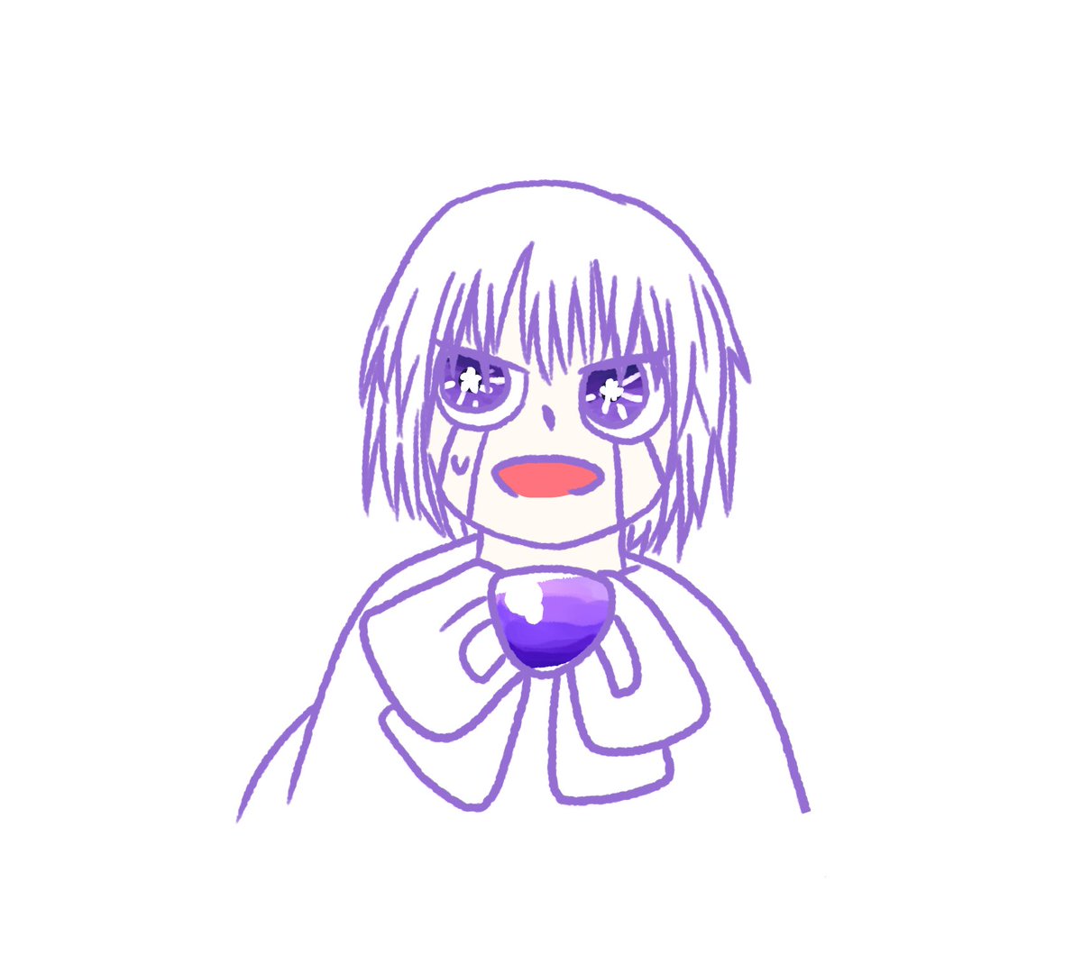 nn_am4's tweet image. ゼオンくんのレアな笑い顔が描きたかったらくがき