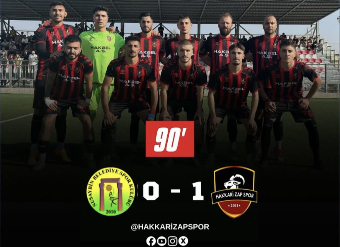 📍Hakkari

✅ Tebrikler Hakkari Zapspor👏⚽ 

⚽️ Bölgesel Amatör Ligde (BAL) deplasmanda karşılaştığı Nusaybin Belediye Sporu 1-0 yenen Hakkari Zapspor takımımızı gönülden kutluyorum. 

Bölgesel Amatör Ligde (BAL) İlimizi temsil eden Hakkari Zap Spor Takımımızın oyuncularını,