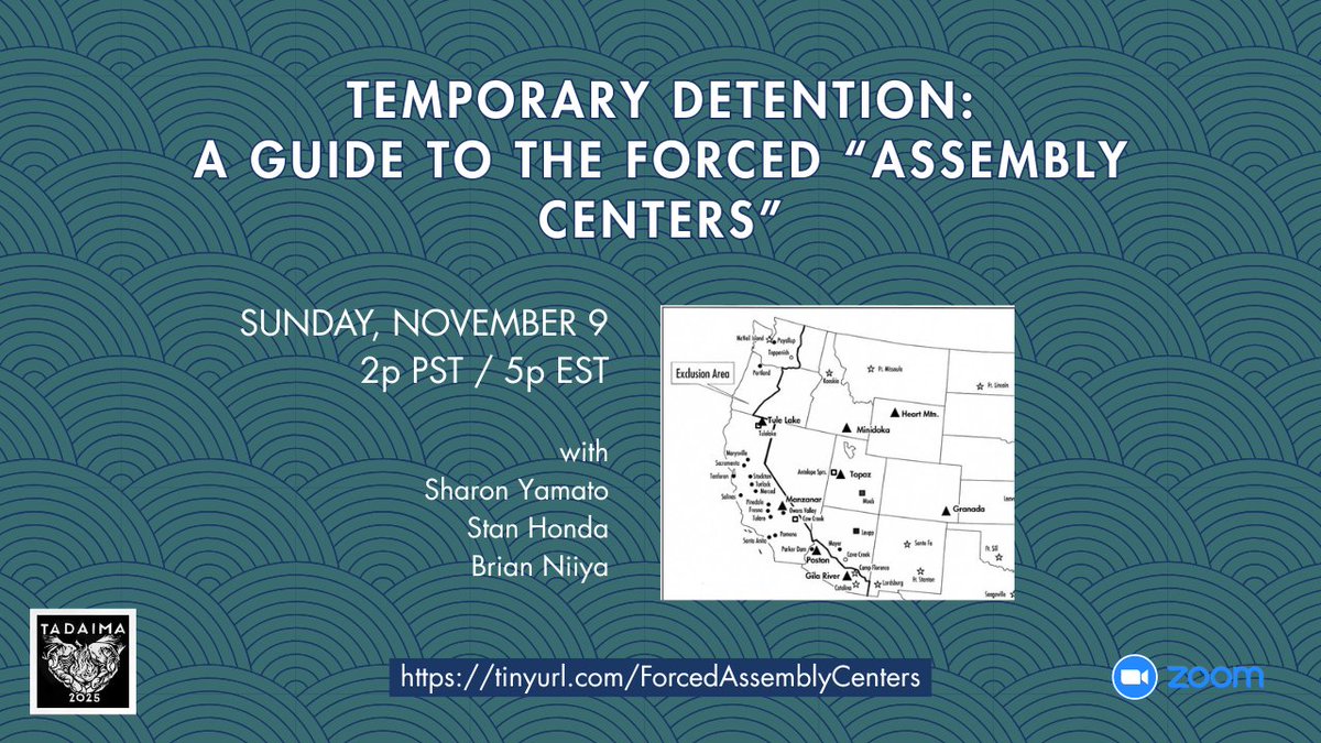JAMPilgrimages's tweet image. Happening TODAY, November 9
#japaneseamerican #tadaima #virtualpilgrimage #jampilgrimages #jamp #sandcreek #amache #gilariver #forcedassemblycenters