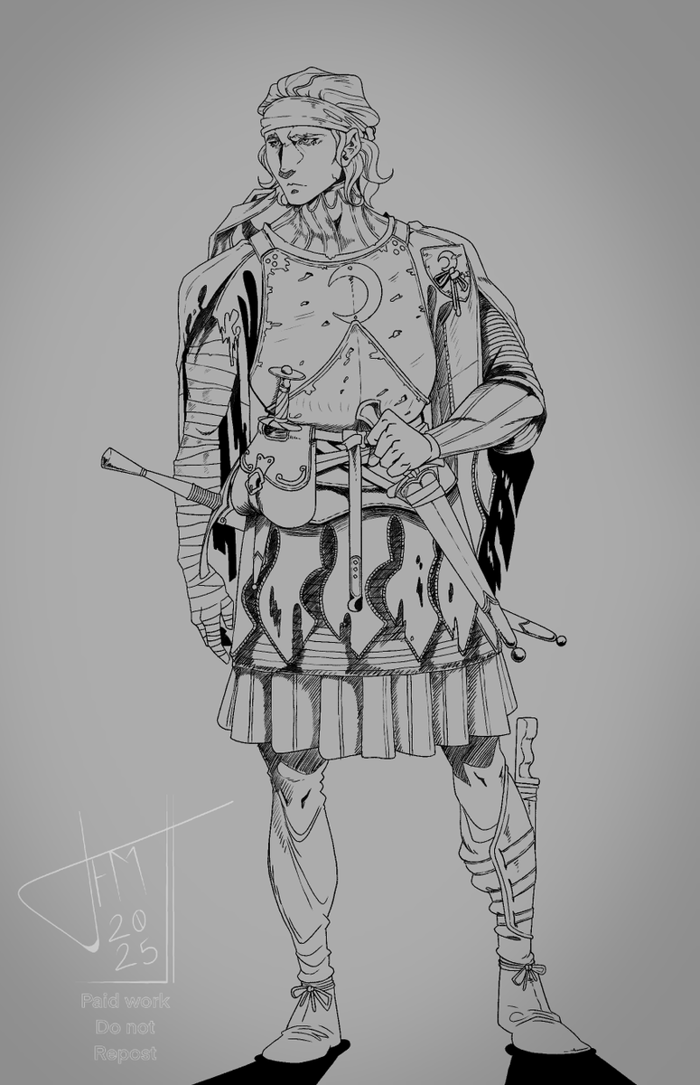 ArtsGauthier's tweet image. New bit of exchange art with @D042Spartan 

here’s Cenric, second of three protags for his home grown fantasy story!

cheers!

#digitalart #fantasy #procreateart #characterdesign