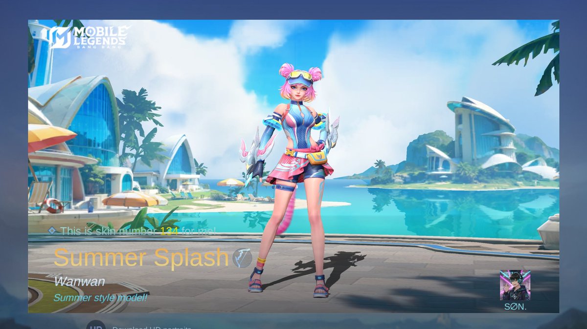 I just obtained a new skin Summer Splash in Mobile Legends: Bang Bang! Let's face off against the world's best MOBA players together! 
r8qs.adj.st/appinvites?adj…