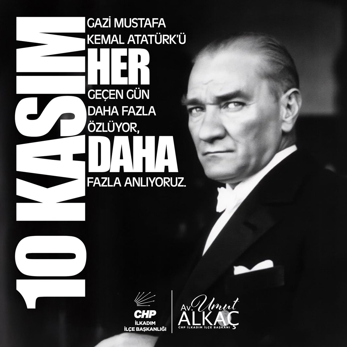 Ulu Önder Mustafa Kemal ATATÜRK'Ü saygı, özlem ve minnetle anıyoruz. 

Sonsuza dek... 🇹🇷