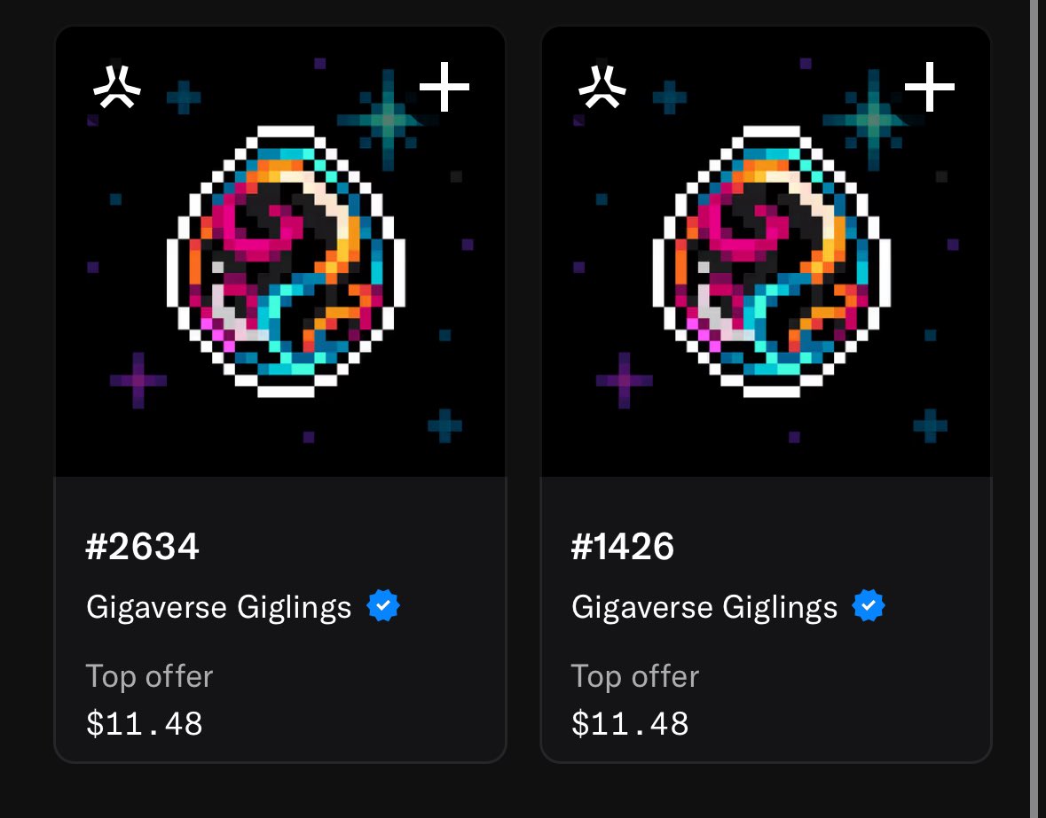 Alright <a href="/AbstractChain/">Abstract</a> fam, time for my first Giveaway ! ✳️

Giving away 2 <a href="/playgigaverse/">gigaverse | crypto RPG</a> Giglings ! 👀

To enter:

1️⃣ Like + RT
2️⃣ Follow me
3️⃣ Comment your wallet 👇

Winners in 24h 💚