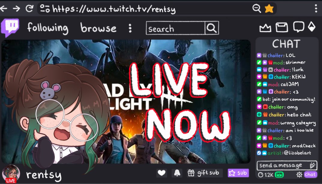 TotsVsBots's tweet photo. @rentsy_ has return to the fog. There’s a tale once you enter the fog there’s no say if you’ll be killer or survivor. So tune in to see rentsy faith of the fog as we dive in some Dead by daylight.

Stinky | Non-Binary | Retro Gamer | Speedrunner | Streamer

( 🔗 in 🧵) https://t.co/7LeqYiFyW1