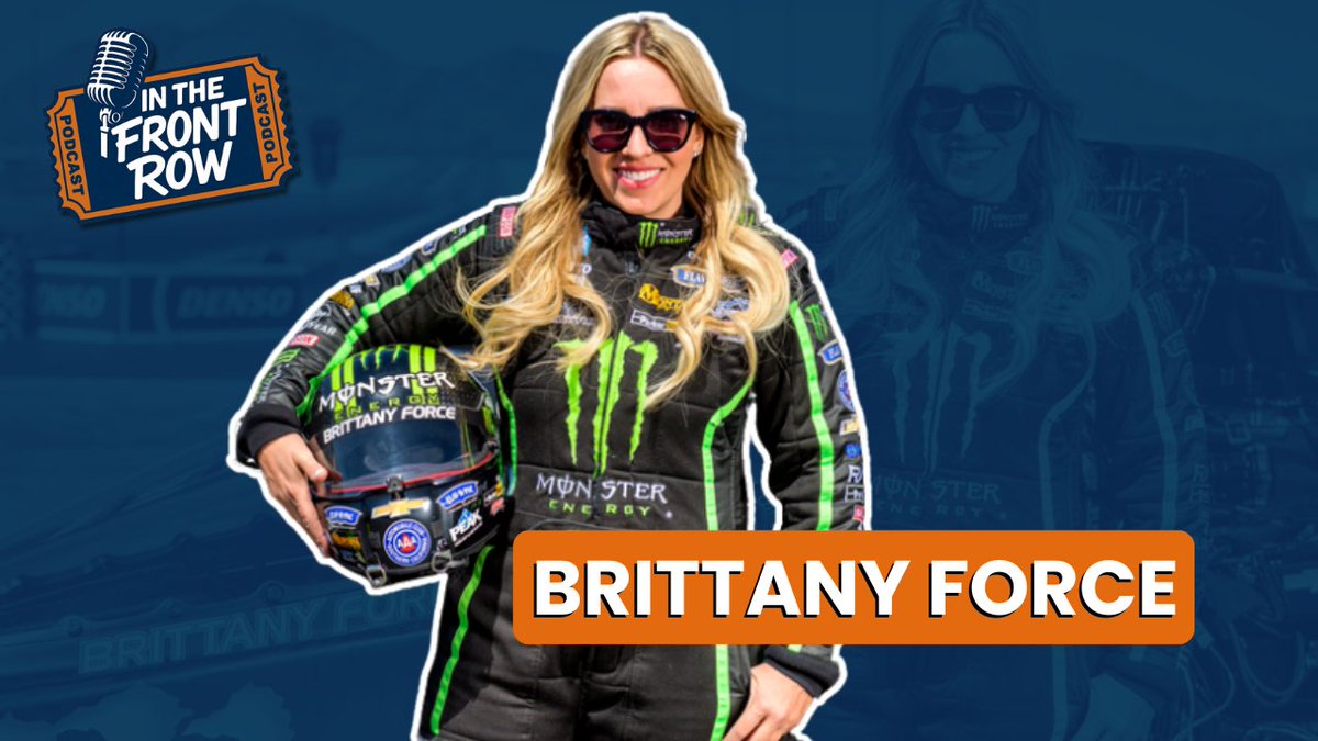 RadioMikeV's tweet image. World Champion drag racer @BrittanyForce is our guest in Ep 118 of In The Front Row telling us what it&apos;s like driving over 300 MPH. She also shares about breaking records &amp;amp; building a legacy. 
📺 bit.ly/inTheFrontRow
