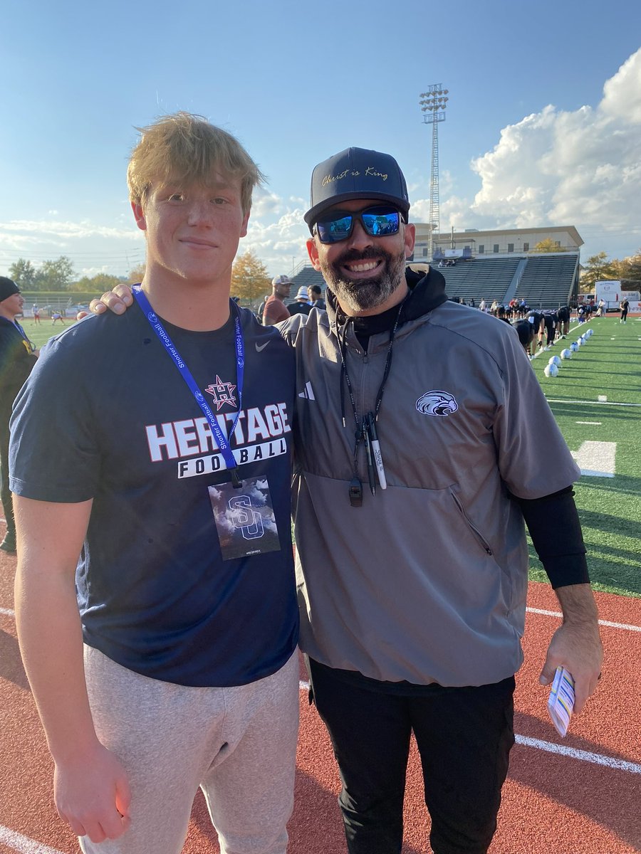 Had a great visit to shorter university. They played a great game. <a href="/RecruitHHS/">Heritage Generals FB Recruiting</a> <a href="/LOScoach23/">Chase Fleming</a>