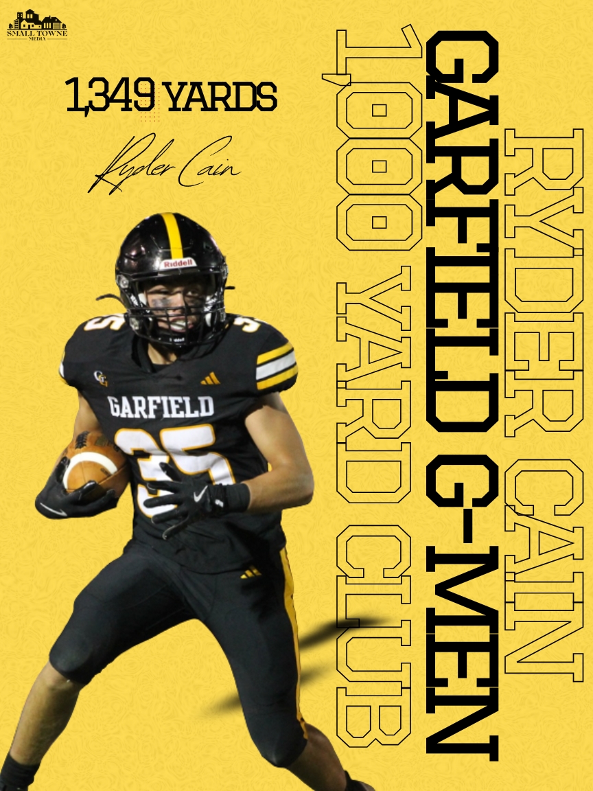 1,000 yard Rushing Club: Ryder Cain - Garfield G-MEN

Congrats to Garfield G-MEN RB Ryder Cain on eclipsing 1,000 rushing yards this season with 1,349!
<a href="/JAGGMENFB/">Garfield Football 🏈</a> <a href="/JAG_Athletics/">JAG Athletics</a> <a href="/ryder_cain35/">Ryder cain</a>