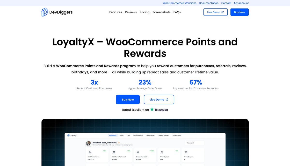 devdiggers's tweet image. We’re excited to announce the launch of LoyaltyX 🎉

A complete WooCommerce Points and Rewards plugin to help stores reward customers for purchases, referrals and engagement.

Build loyalty. Drive repeat sales.

👉 devdiggers.com/plugin/woocomm…

#WooCommerce #WordPress #eCommerce