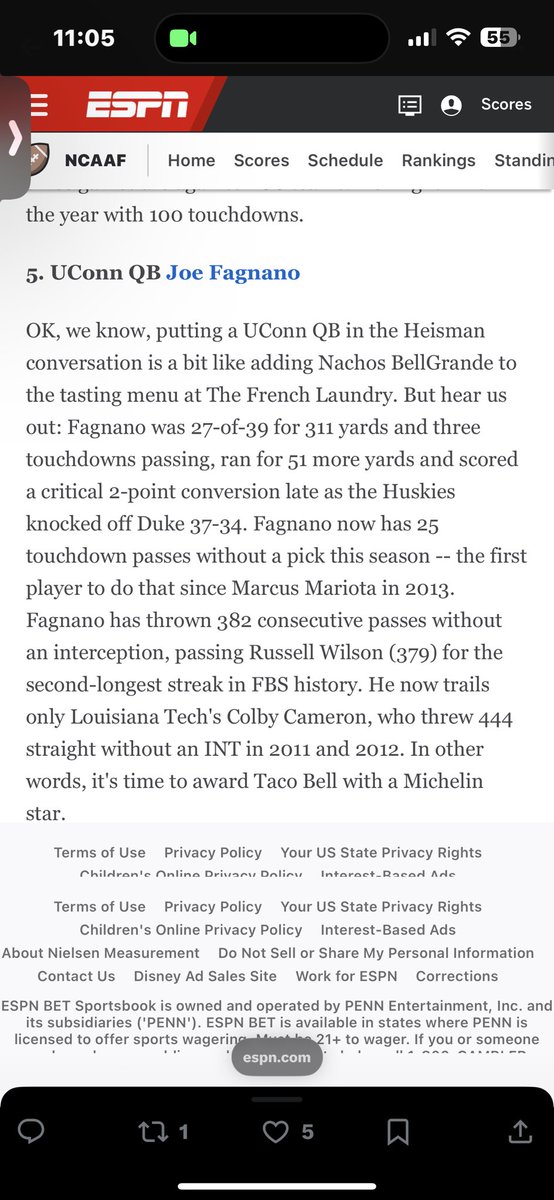 SilencerOnKick's tweet image. Yup #5  per espn !