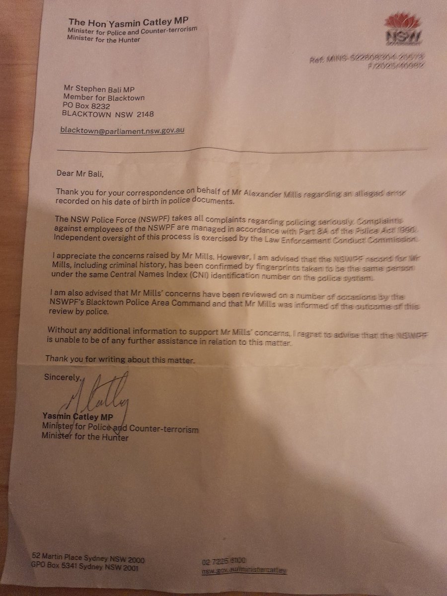 Alexand59482200's tweet image. The reason why I didn&apos;t know about the tampering of my DOB in 1985 is quite simple my RTA RECORD shows no such thing! It&apos;s only on the #policedatabase that it shows up! So for 40yrs it went undetected and was crucial in my being wrongly identified as a convicted paedophile in Qld