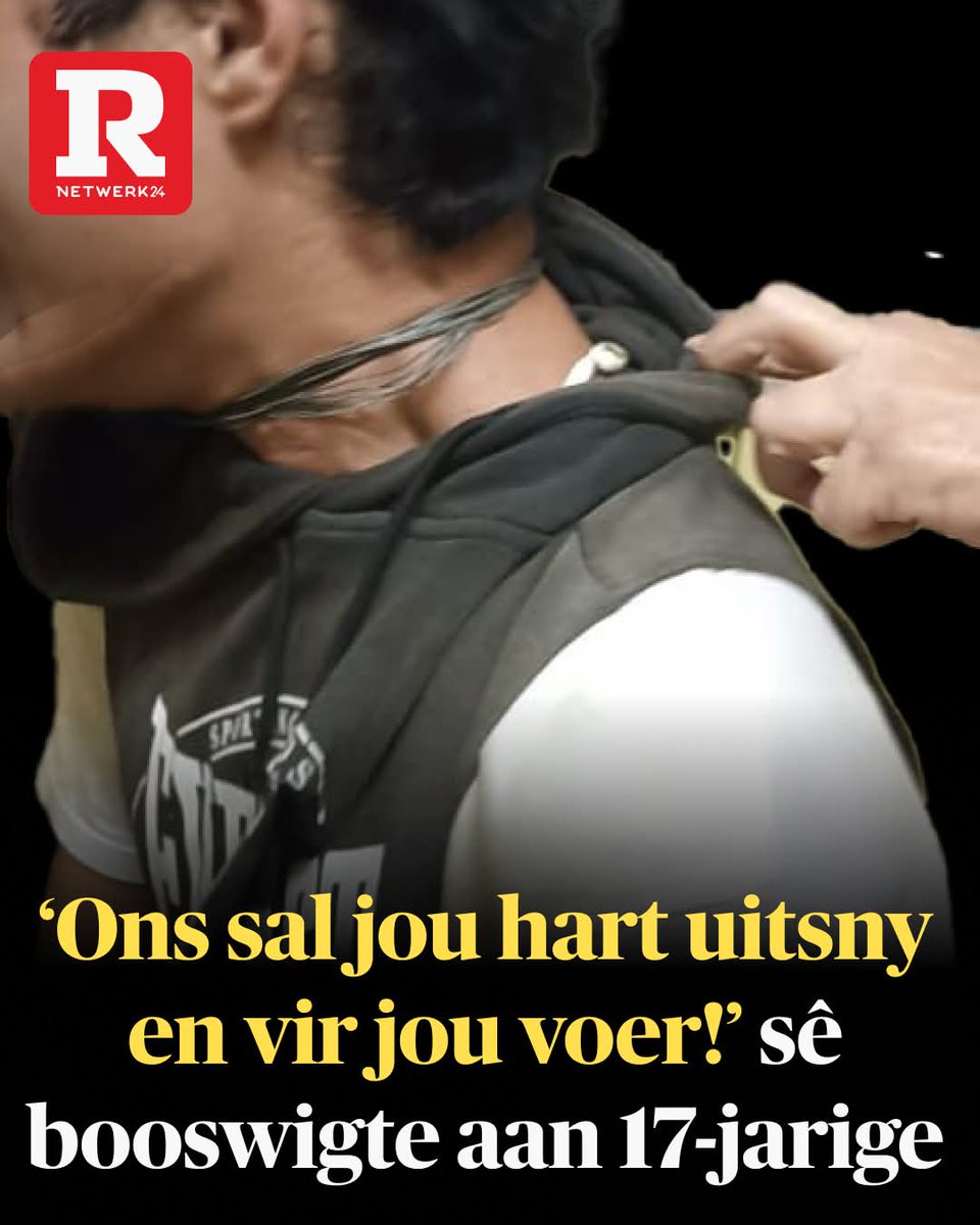 A 17-year-old boy was tied up with steel wire around his neck and “tied to a water pipe like a dog” on his parents’ smallholding in Hartbeespoort.

“We will cut out your heart and feed it to you!” said the attackers to 17-year-old.