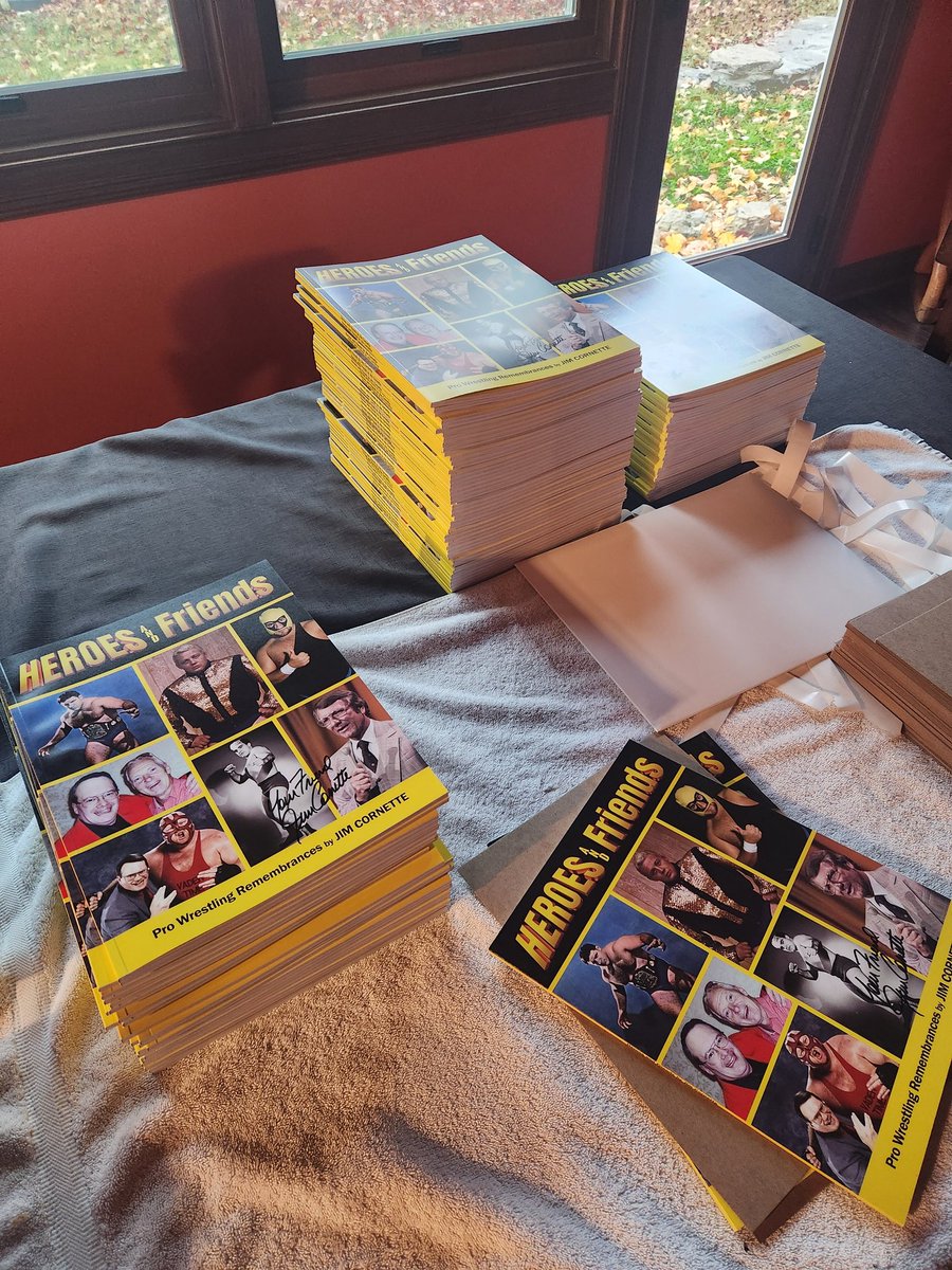 Spending my Sunday packing orders for "Heroes and Friends". THANK YOU everyone who's ordered from jimcornette.com! #castlecornette 
#cultofcornette