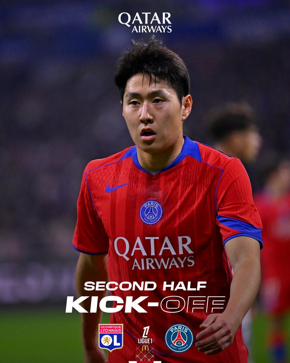 ⏱️ 46' - Début de la seconde période ! 👊

#OLPSG 1️⃣-2️⃣ I #Ligue1