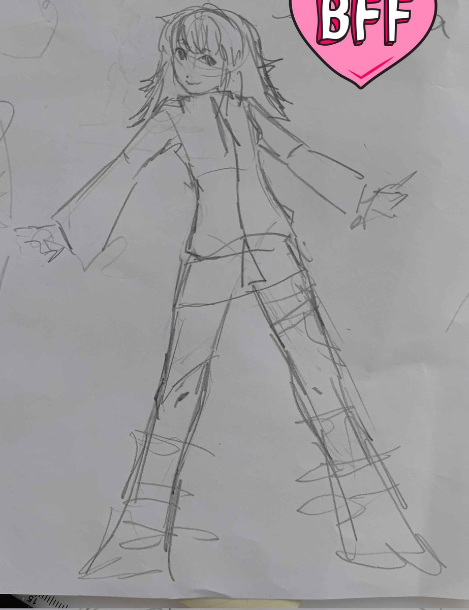 frannybow_'s tweet image. MINE JELP I CANT FIND MORE DRAWINGS OF HER. she sucks a little bit and im way too shy to share more info #itbelikedat