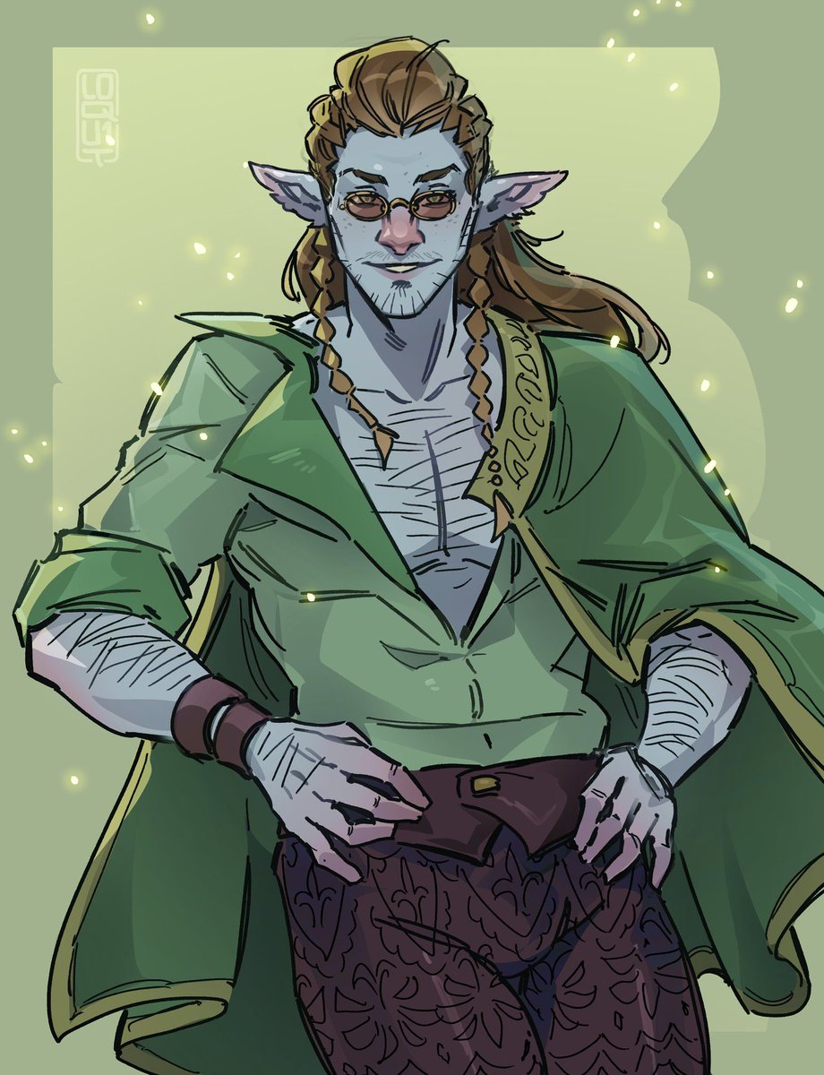 Thanks to the astoundingly talented <a href="/loqu1t/">Loqu1t</a> for making an amazing piece of my Firbolg wizard 

Thank you so much for this and I’m extremely excited to use this for my friend’s campaign for my character!