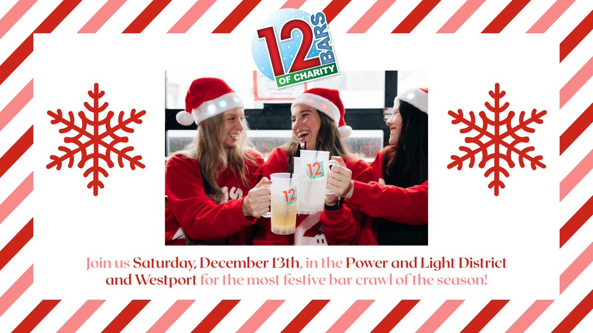 🎉 Get ready, KC! The 12 Bars of Charity hits the city Dec 13! Party with a purpose as we bar-hop to support local charities like @RMHCKC, <a href="/WaysideWaifs/">Wayside Waifs</a>, @MakeAWishMoKan &amp; more! 🍻 Tickets on sale Oct 1 — don’t miss it 👉  #KansasCity #12BarsOfCharity

audacy.com/997thepoint/ev…