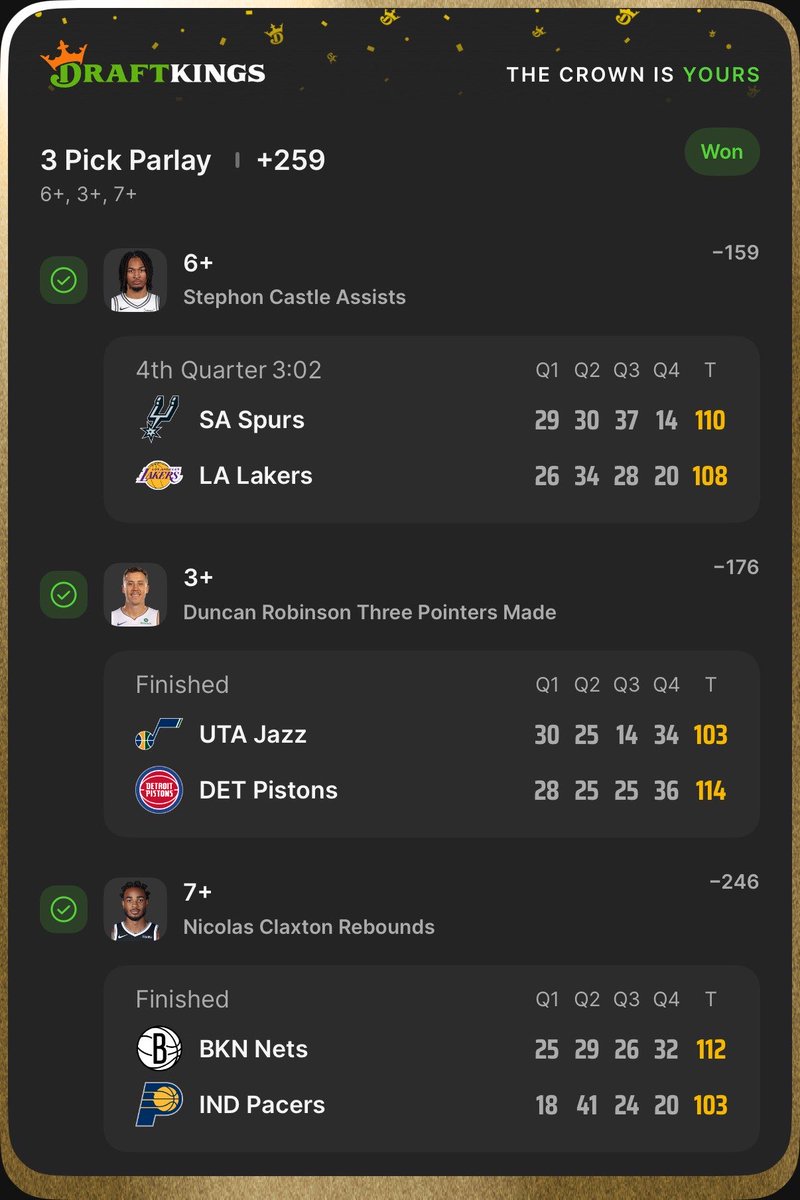 Mt_Lockmore's tweet photo. We don’t guess, we strategize.
Here’s a peek at some of our recent wins — tap in and join the Discord to start locking in with us 📈 https://t.co/zv2MAib1qa