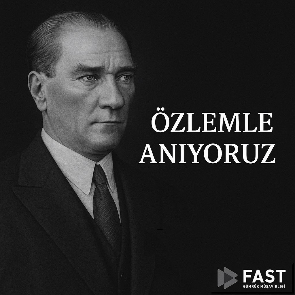 FASTGUMRUK's tweet photo. Ulu Önder Mustafa Kemal Atatürk'ün bedenen aramızdan ayrılışının yıldönümünde Saygı , Minnet ve Özlemle anıyoruz. 

#ilelebet #10Kasım #Atatürk https://t.co/RDoNpzbn0x