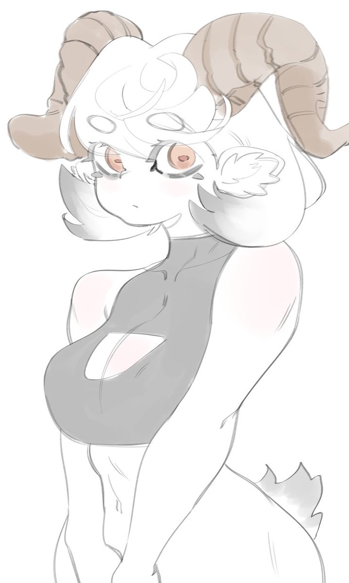 The desire to draw a BIG BOOBA overcomes common sense. I do the right thing( BIG BOOBA)
I'm coming up with an OC because old one's weird and I don't want to draw them.  I haven't figured out what name to give her yet 🫠
