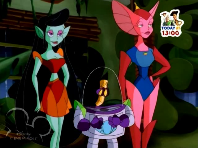 Disney_Wiki's tweet image. Today marks the 25th anniversary of the #BuzzLightyearOfStarCommand episode, &quot;Star Crossed&quot;, written by @Greg_Weisman and directed by Victor Cook.
When Brain Pod #57 defects to Star Command, Zurg hires Romac, a bounty hunter - and Mira&apos;s ex-boyfriend - to bring him in.