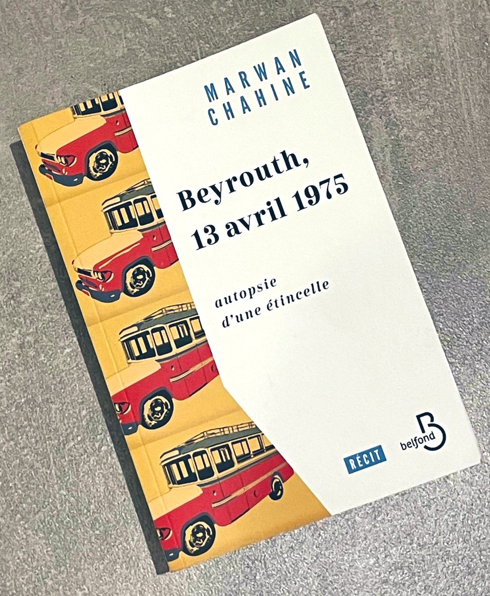 De retour de #Beyrouth, lu d’un trait la très remarquable enquête microhistorique de <a href="/marwanchahine/">Chahine Marwan</a> sur la guerre, ses démons &amp; ses enfants inconsolables. Avec l’espoir, au plus profond des crises actuelles, qu’«une fois refermé, un livre puisse enfin s’ouvrir» pour le #Liban 🇱🇧